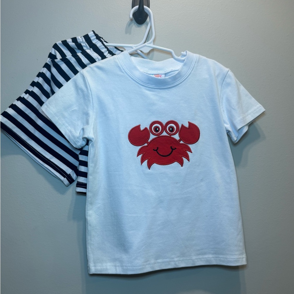 Kids White Crab T-Shirt